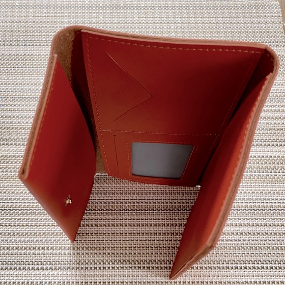 Burnt Orange Vegan Wallet - Picture 13 of 13
